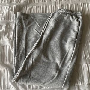 Grey Wide Leg Sweatpants